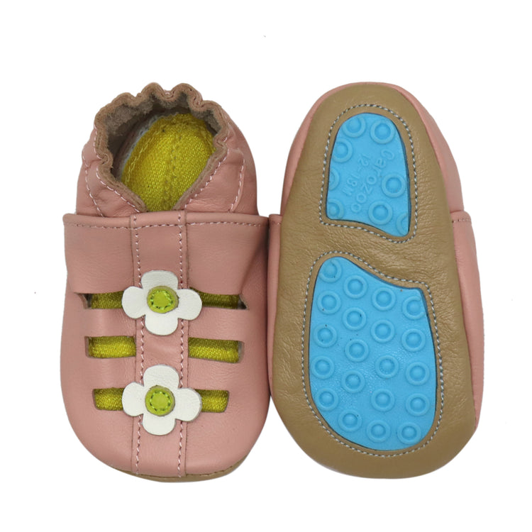 Sandals White Flower Pink Outdoor