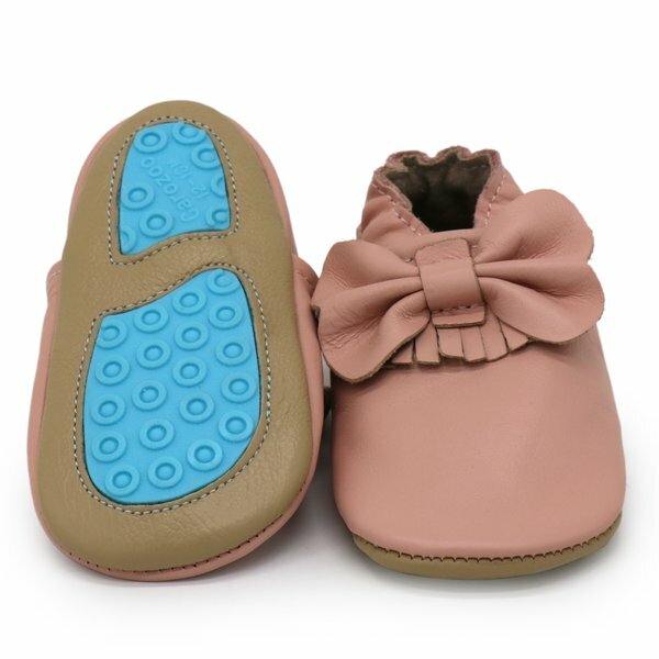Bow Fringe Pink outdoor up to 4 Years Rubber sole