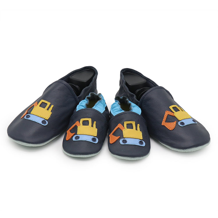 Excavator Dark Blue parent child matching shoes