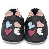 Love Black Parent Child Matching shoes-slippers