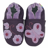purple butterfly flower Outdoor up to 4 Years Rubber sole Genuine leather Baby Kids Toddlers