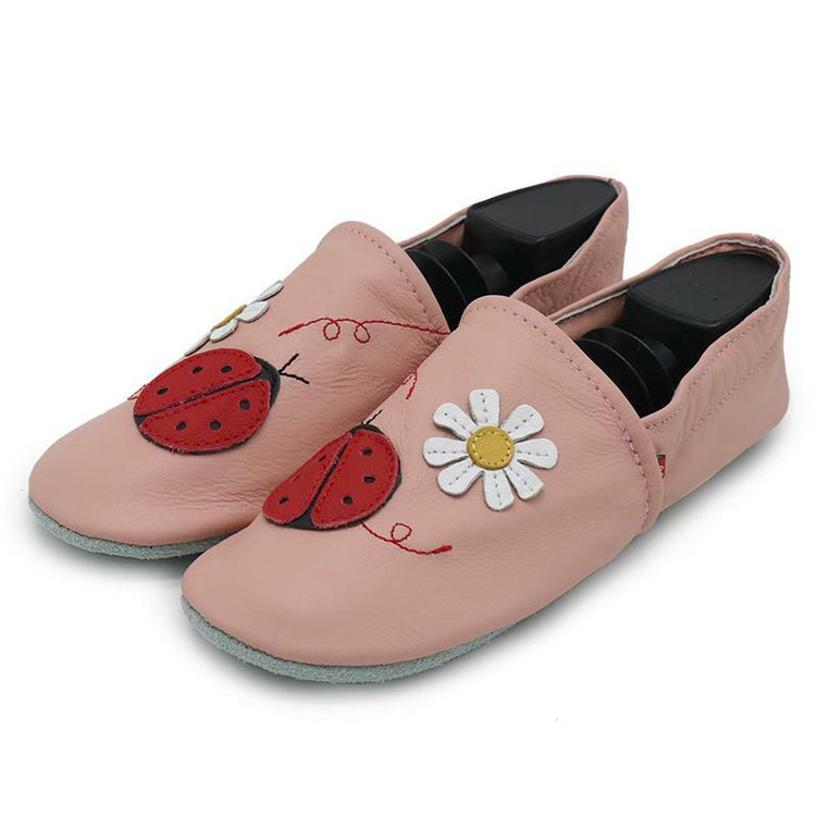 ladybug flower pink  Women Slippers