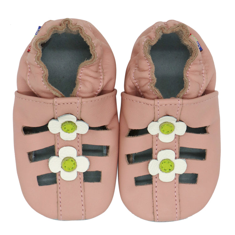 Sandals Pink White Flower up to 4 Years