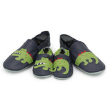 Crocodile Dark Blue Parent Child Matching shoes-slippers