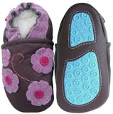 purple butterfly flower Outdoor up to 4 Years Rubber sole Genuine leather Baby Kids Toddlers