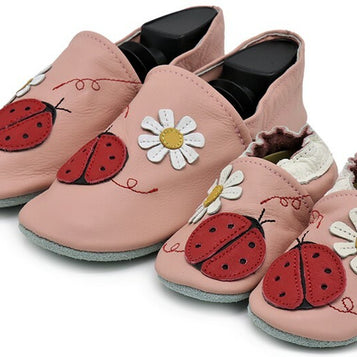 Ladybug Flower Pink  Parent-Child Matching shoes - slippers