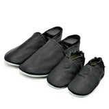 Solid Black Parent Child Matching shoes-slippers