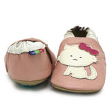 Cat Pink outdoor up to 4 Years Rubber sole Genuine leather Baby Kids Toddlers