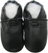 Solid Black Parent Child Matching shoes-slippers